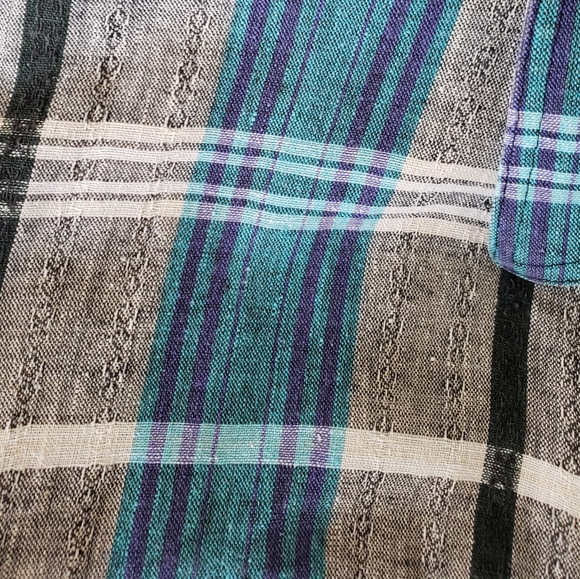 Vintage linen and cotton men's shirt - Picture 6 of 7